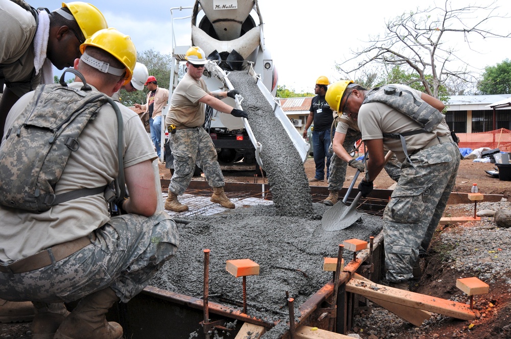 Beyond the Horizon soldiers work in Naco, Honduras