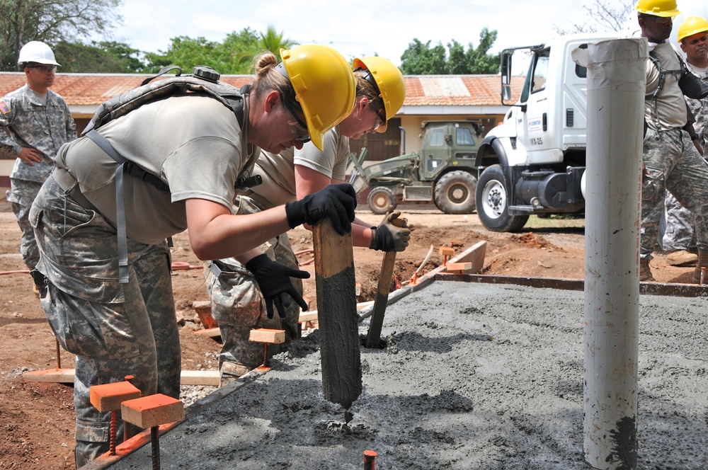 Beyond the Horizon soldiers work in Naco, Honduras