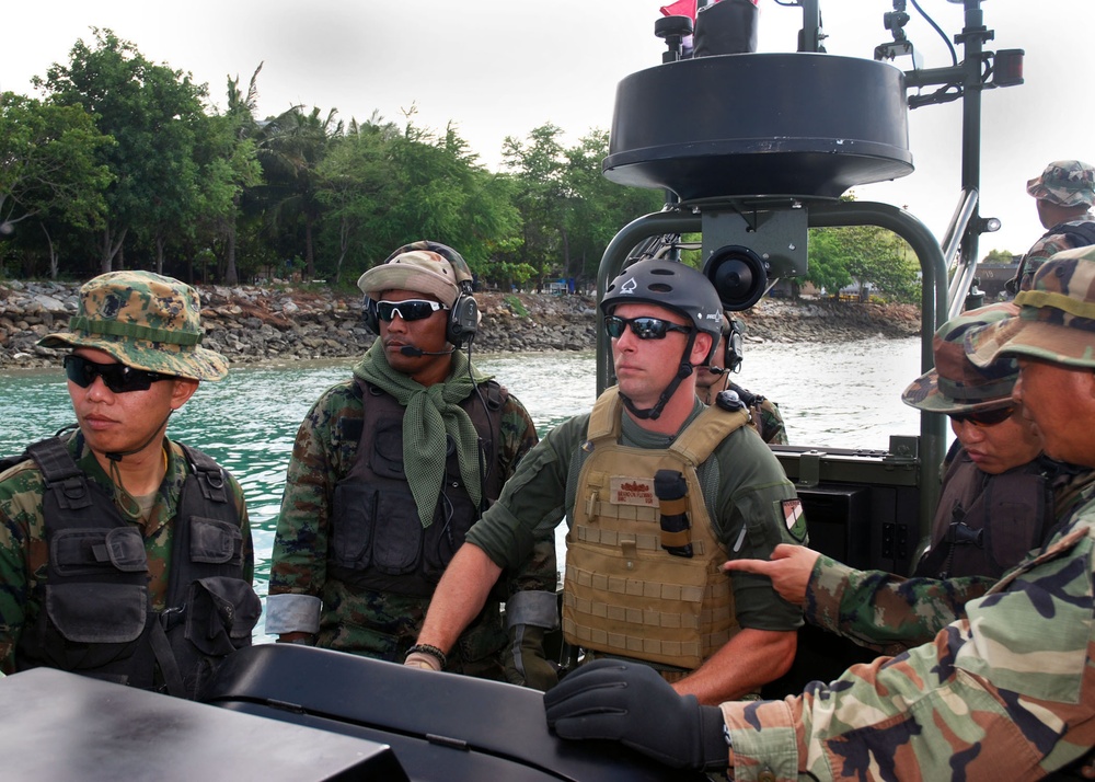 Riverine operation exercises