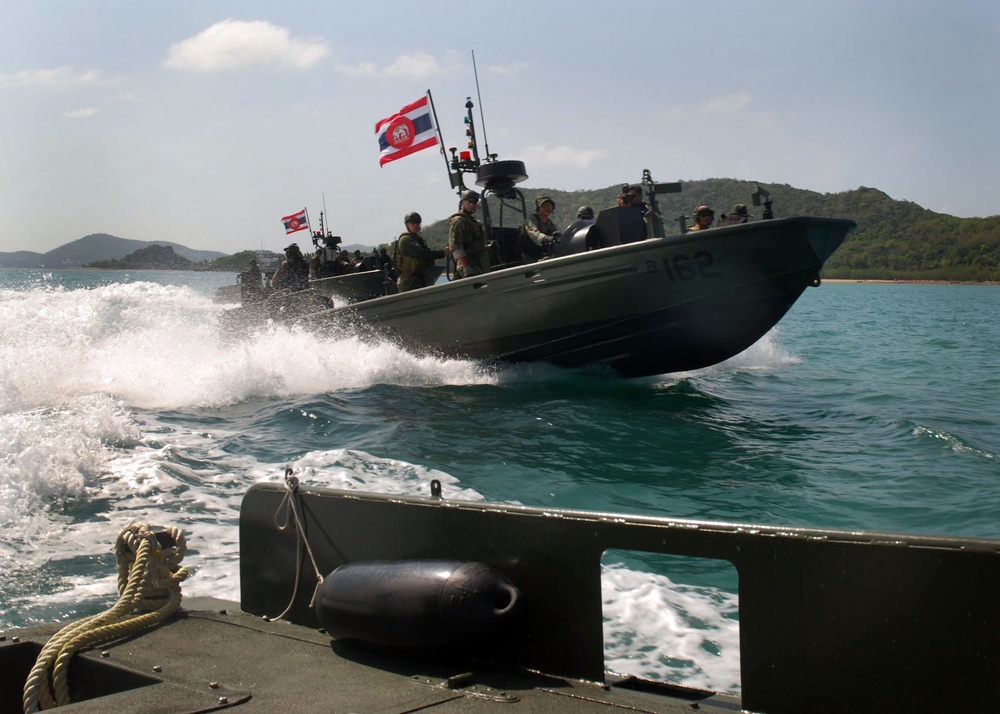 Riverine operation exercises