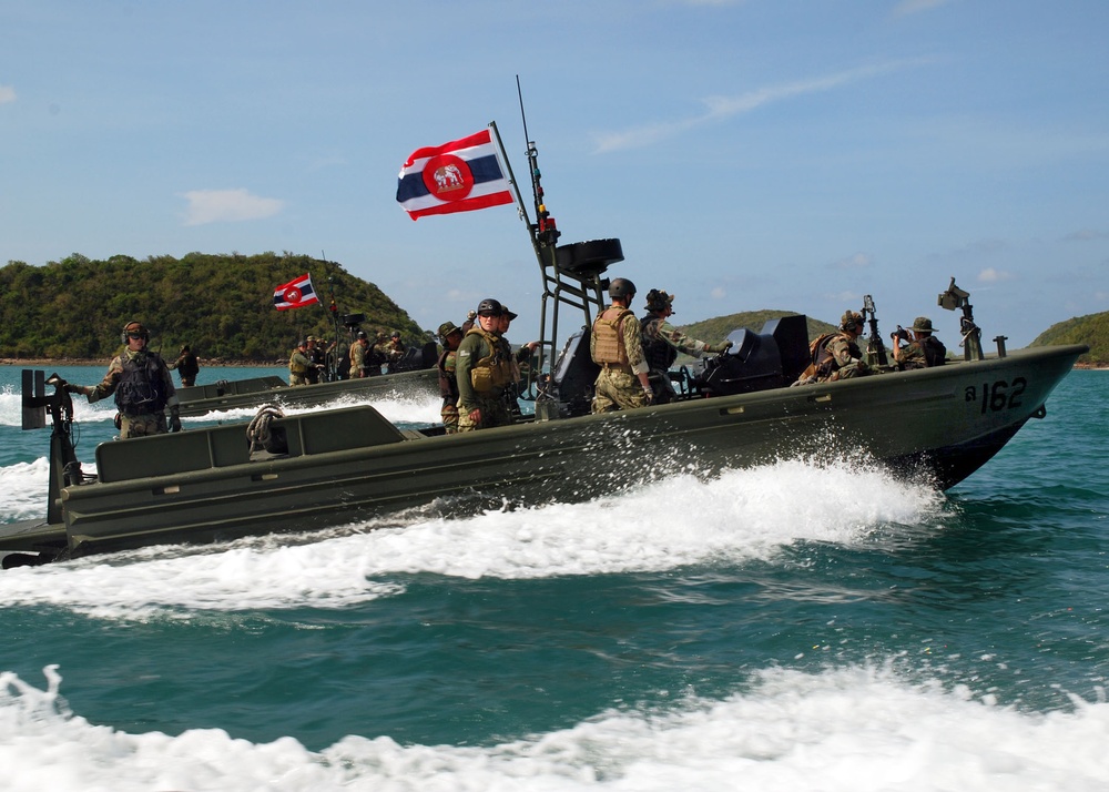 Riverine operation exercises