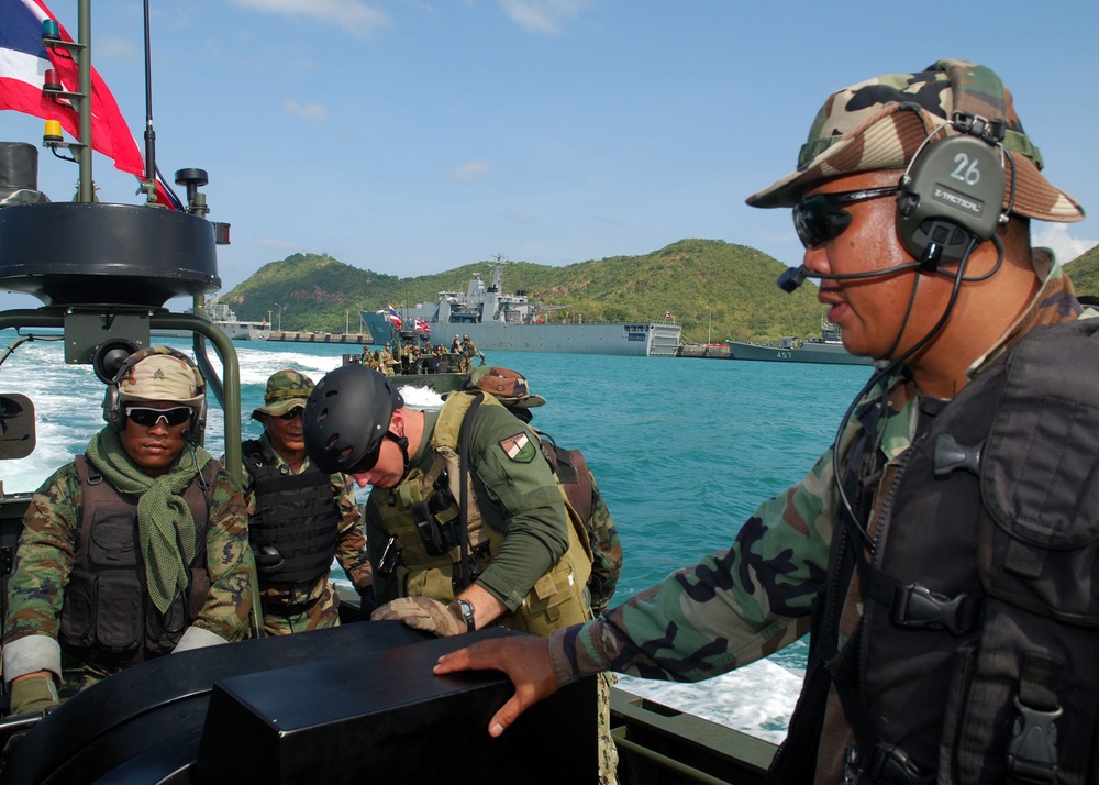 Riverine operation exercises