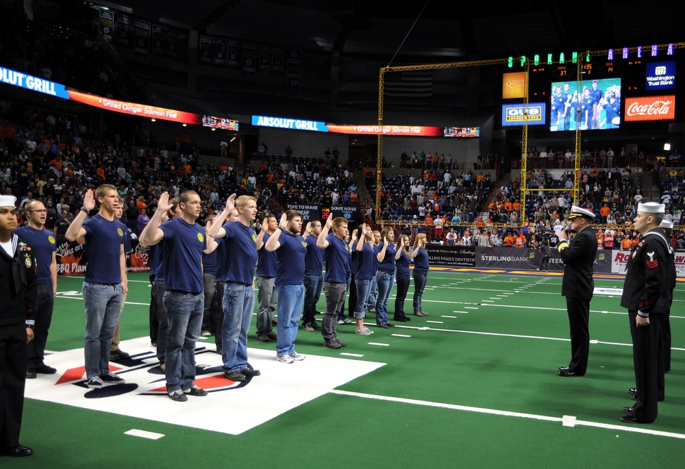 Sailors re-enlist at Spokane football game