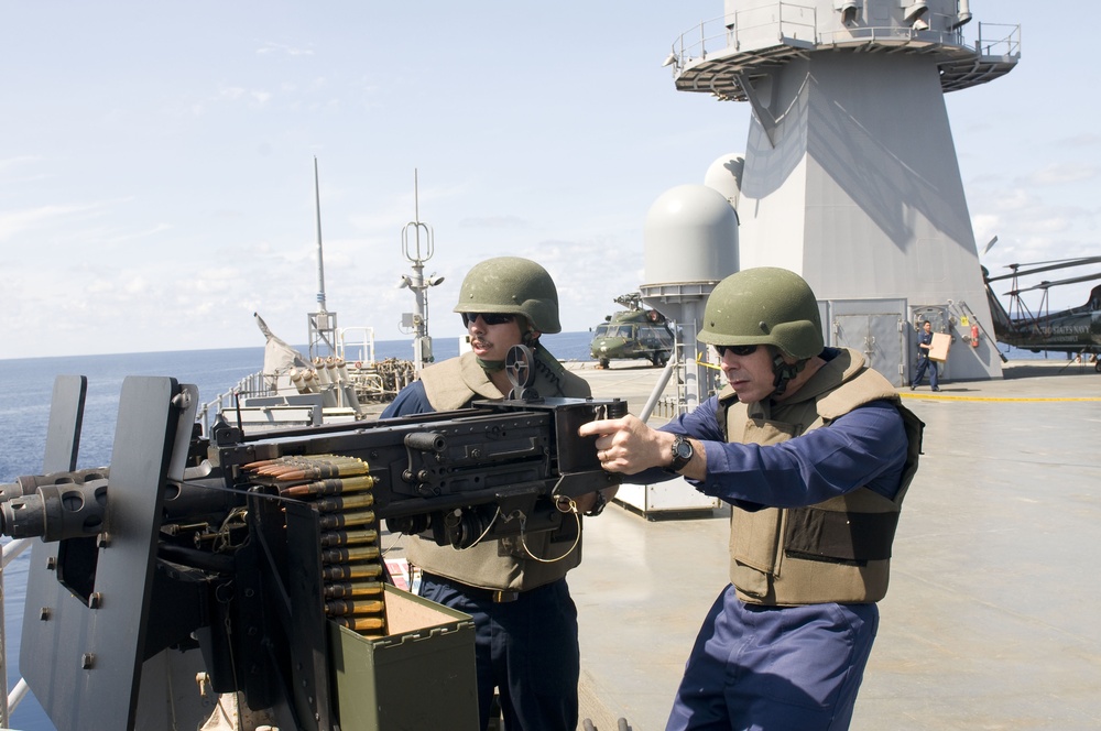 USS Blue Ridge live-fire exercise