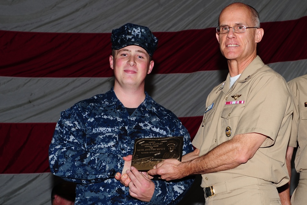 USS George H.W. Bush ceremony