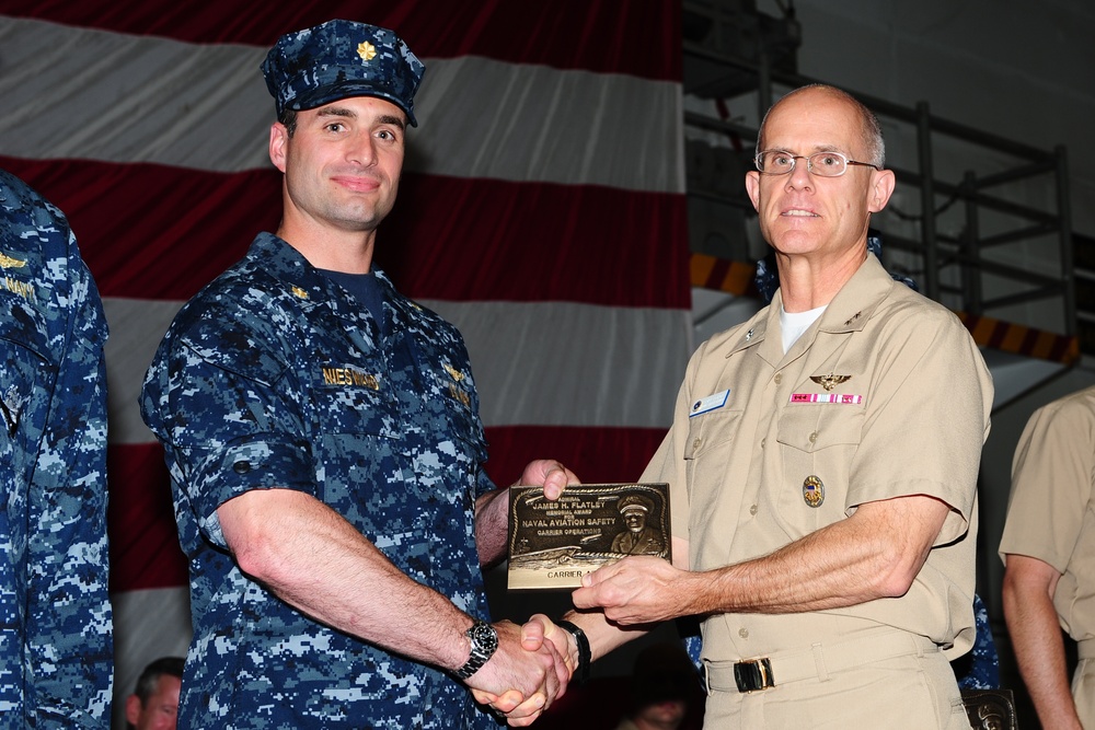 USS George H.W. Bush ceremony