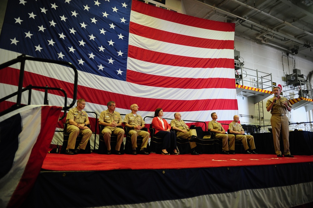 USS George H.W. Bush ceremony