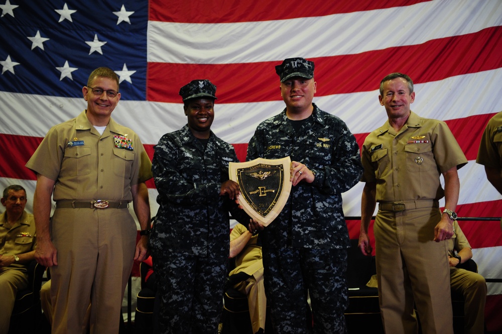 USS George H.W. Bush ceremony