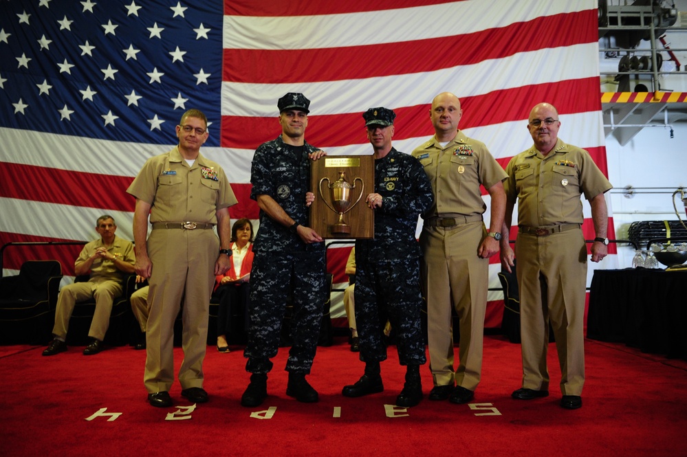 USS George H.W. Bush ceremony