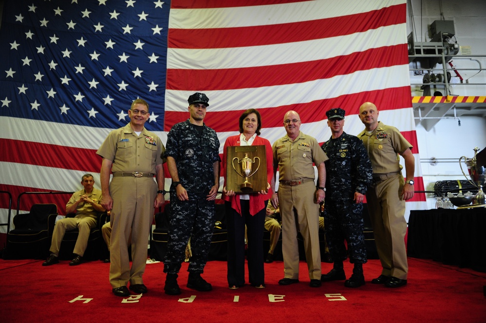 USS George H.W. Bush ceremony