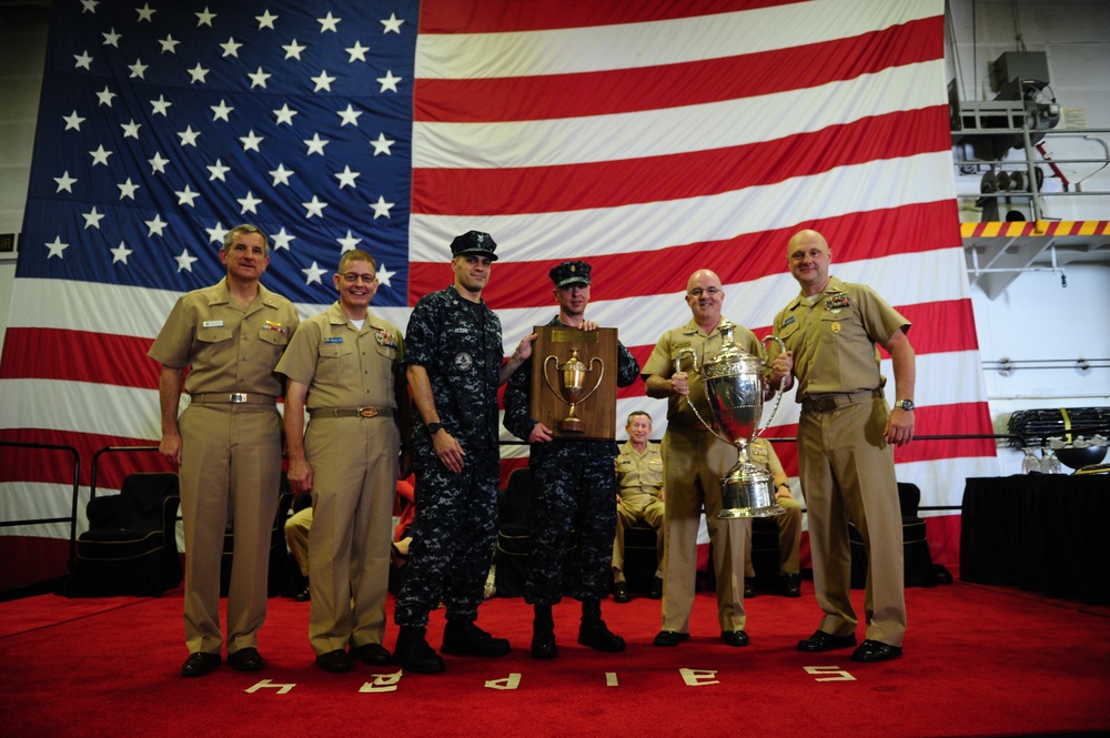 USS George H.W. Bush ceremony