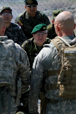 Cavalry live-fire exercise highlights active duty component to foreign attachés