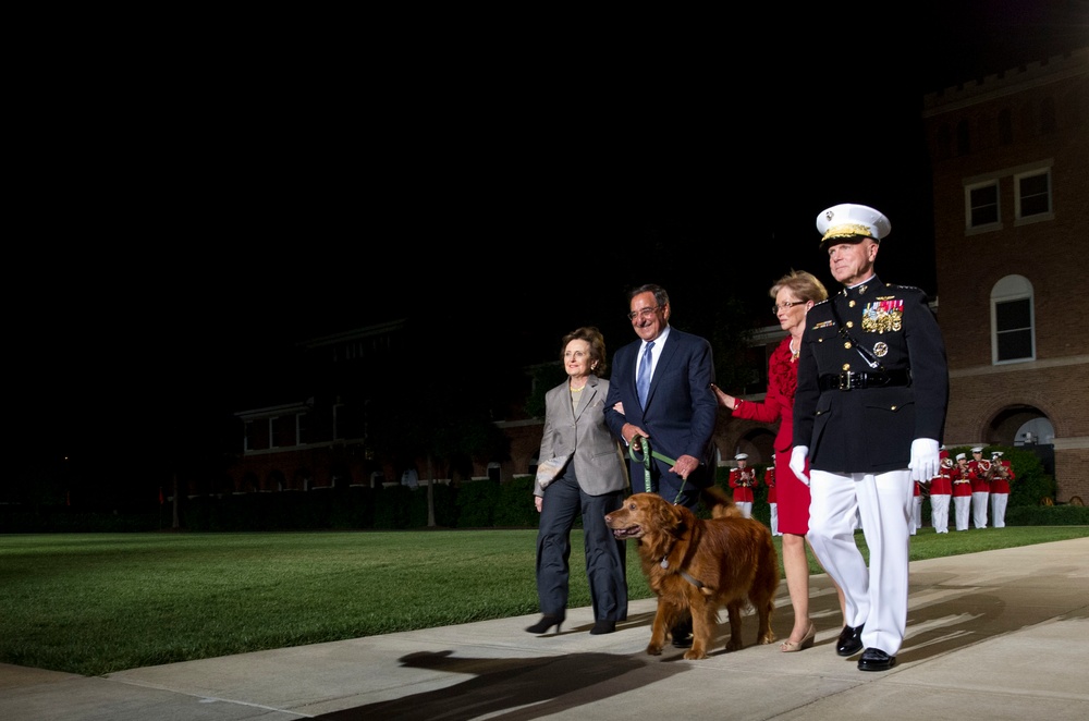 Evening parade at Marine Barracks Washington