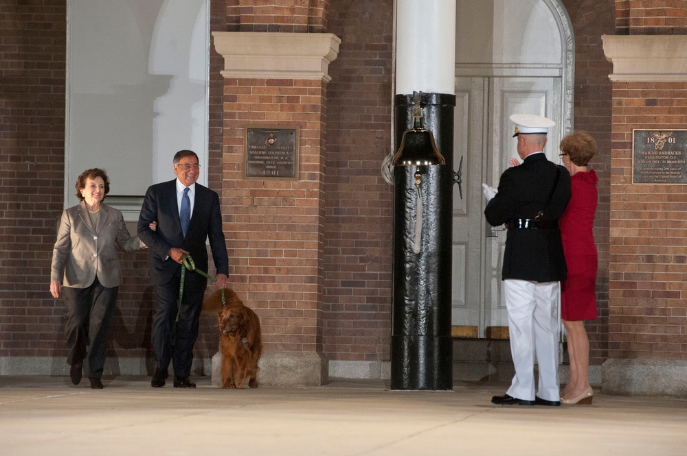 Evening parade at Marine Barracks Washington