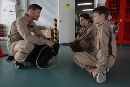 ARFF Marines show students how they get things done