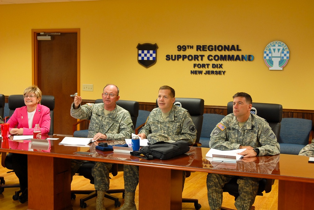 Maj. Gen. Jeffrey W. Talley visits 99th RSC