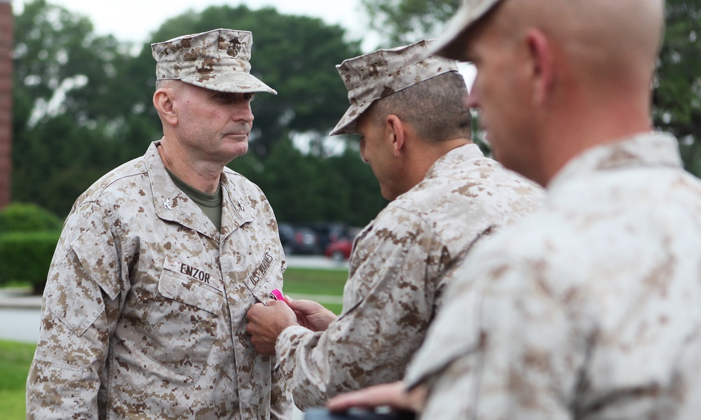 34-year Marine retires with 2nd Marine Logistics Group