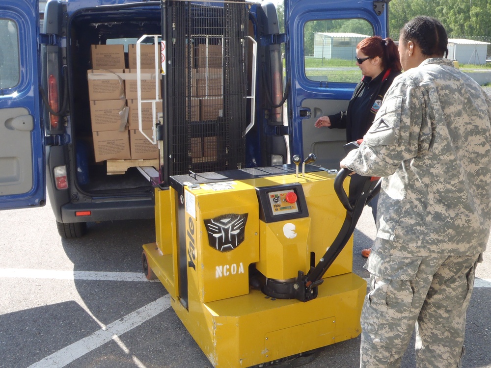 Unloading MRE's