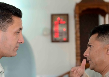 CENTCOM Muslim chaplain interacts with Jordanian Armed Forces imams