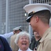 Marine welcomed by family during Fleet Week New York 2012