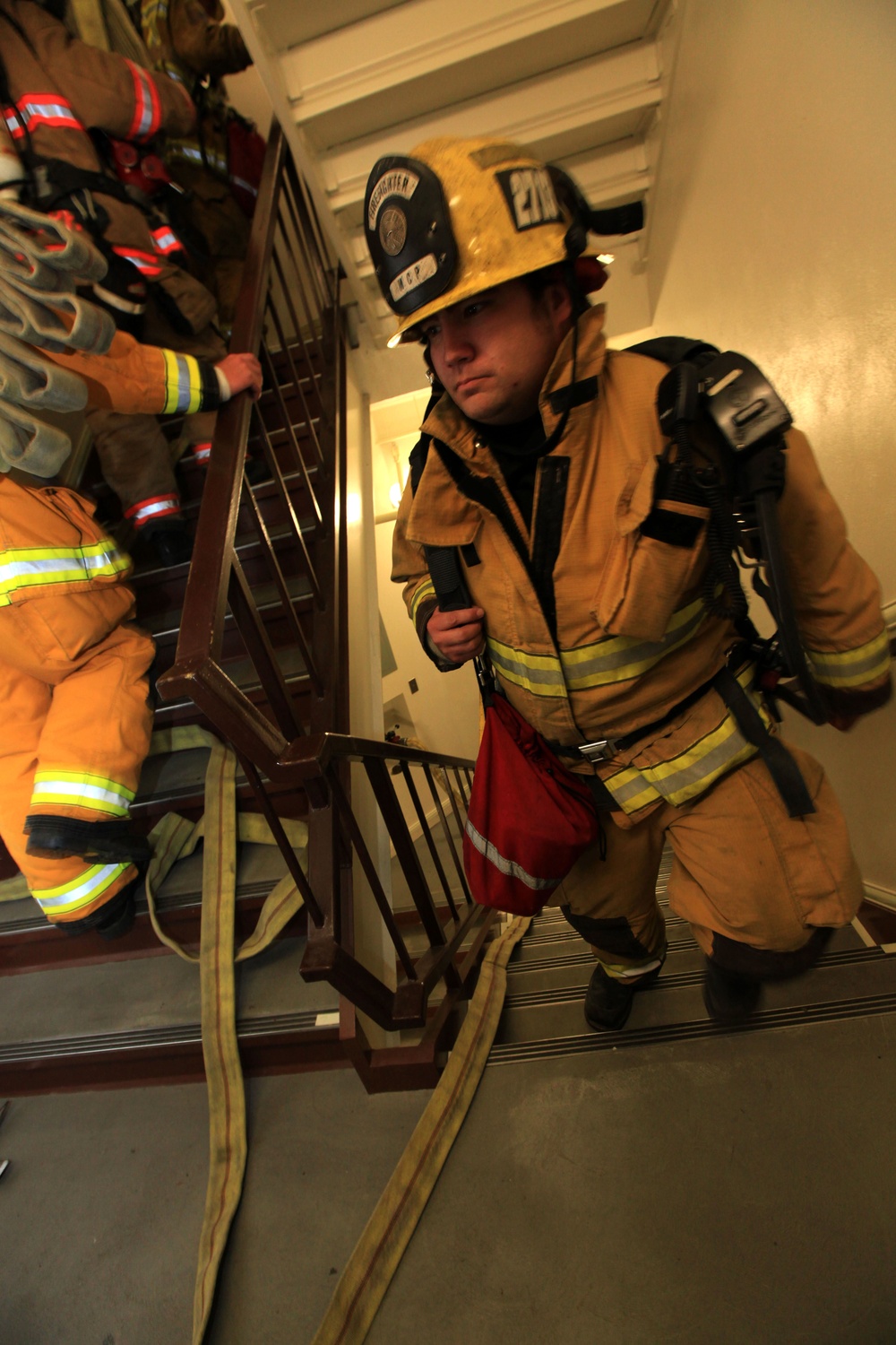 Firefighters blaze through high-rise exercise