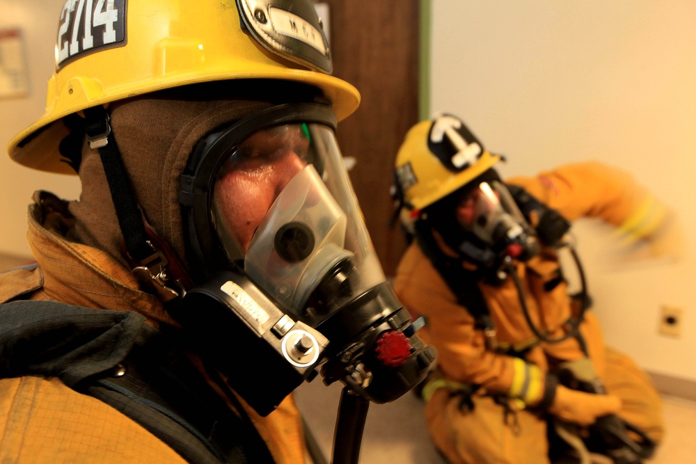 Firefighters blaze through high-rise exercise