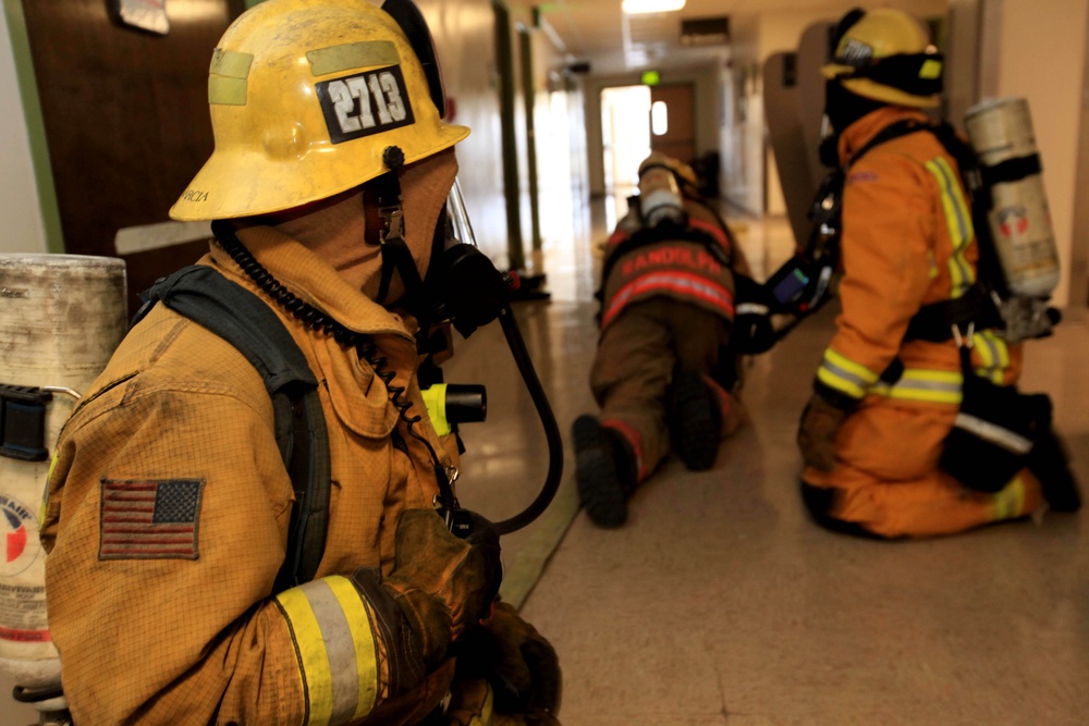 Firefighters blaze through high-rise exercise