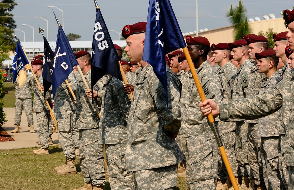 Paratroopers in formation