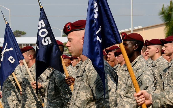 Paratroopers in formation
