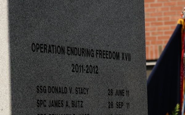 Names of fallen displayed