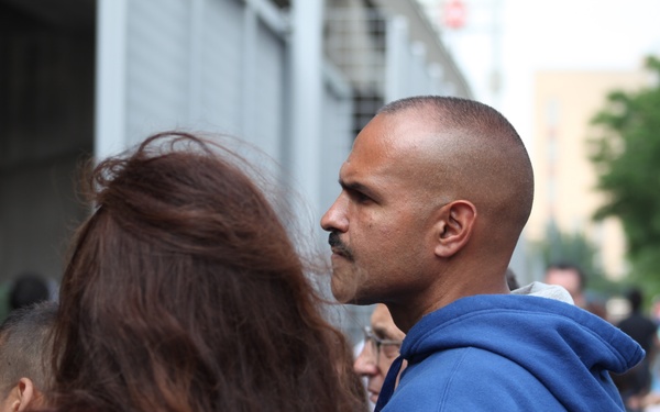 Family welcomes son, future Marine at Fleet Week New York 2012