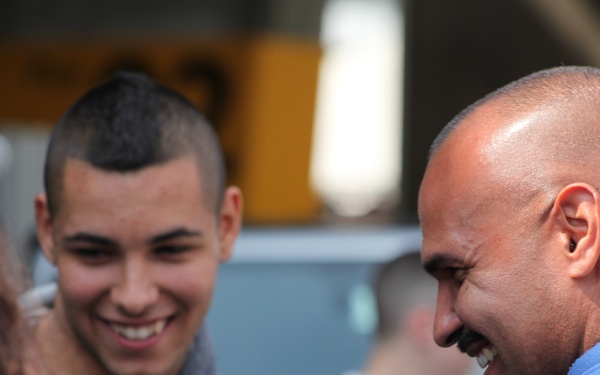 Family welcomes son, future Marine during Fleet Week New York 2012