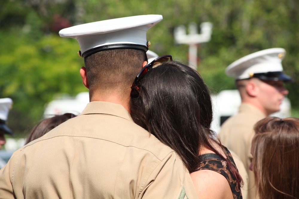 Family welcomes Marines during Fleet Week New York 2012