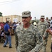 Soldiers celebrate building a schoolhouse for Hondurans