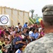 Soldiers celebrate building a schoolhouse for Hondurans