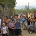 Soldiers celebrate building a schoolhouse for Hondurans