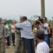 Soldiers celebrate building a schoolhouse for Hondurans