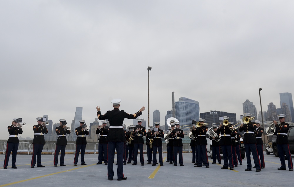Quantico Marine Band plays during Fleet Week New York 2012