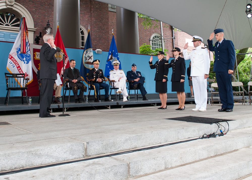 Harvard commissioning ceremony