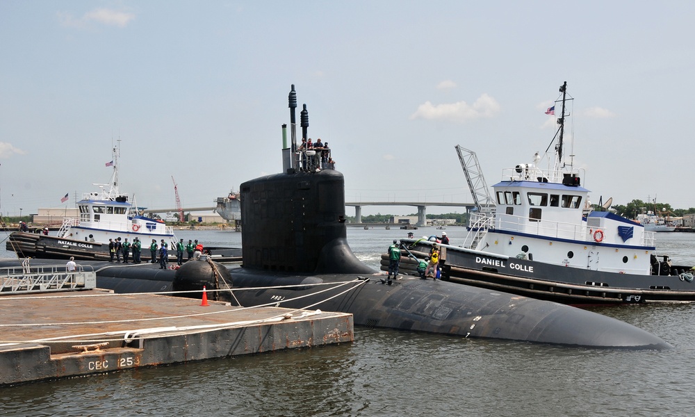 PCU Mississippi arrives at Port of Pascagoula in Preparation for commissioning