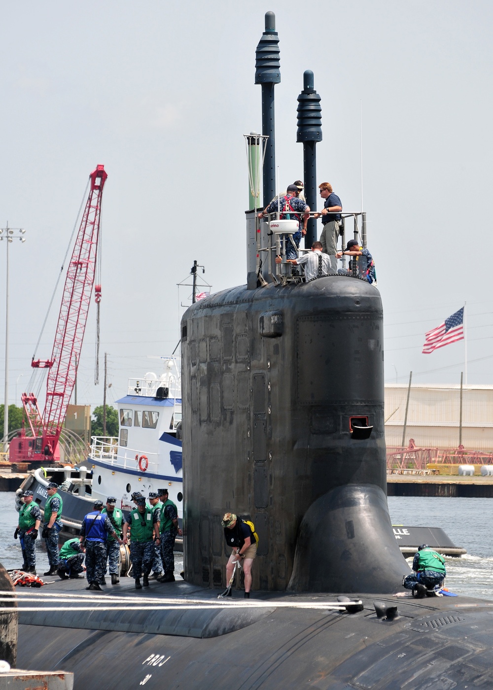 PCU Mississippi arrives at Port of Pascagoula in preparation for commissioning