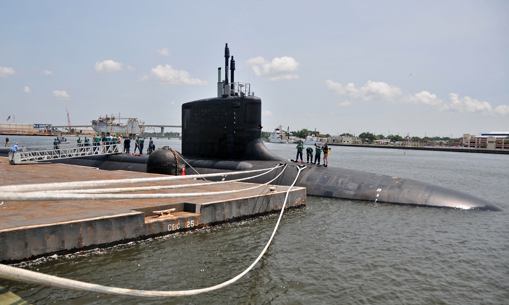 PCU Mississippi arrives at Port of Pascagoula in preparation for commissioning