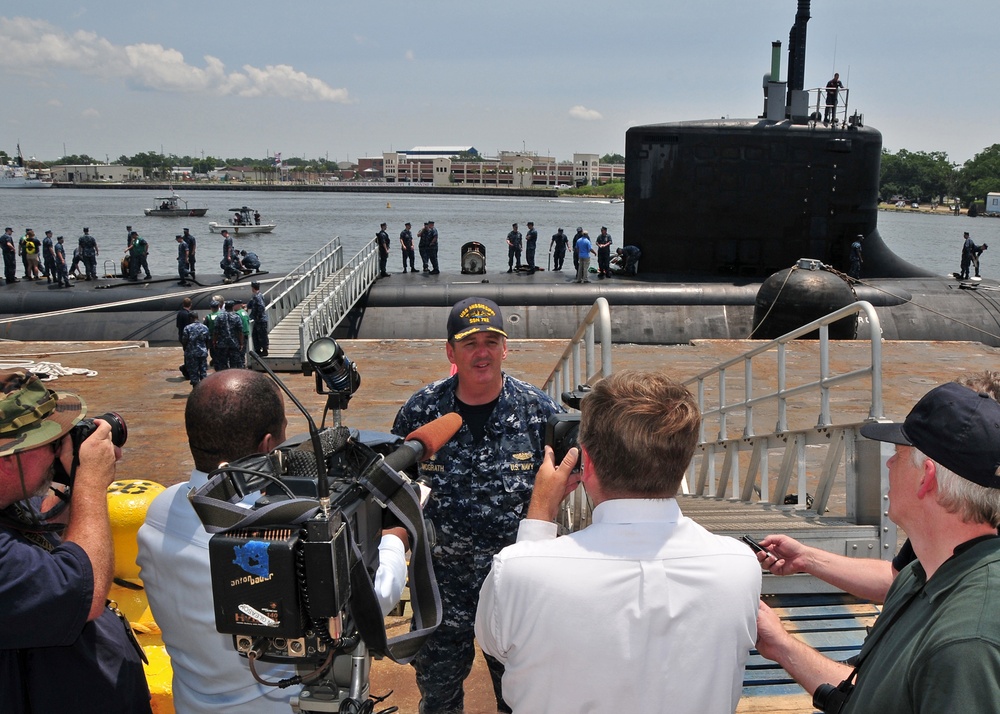 PCU Mississippi arrives at Port of Pascagoula in preparation for commissioning