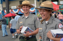 Seamoor, the water safety sea serpent, park rangers talk water safety