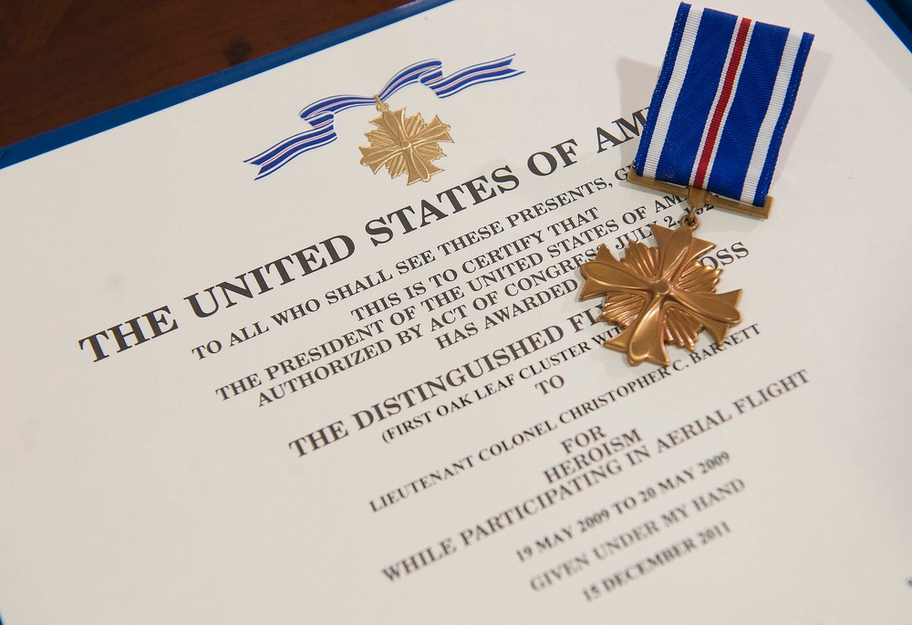 Distinguished Flying Cross Medal presentation