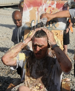 Engineers throw pies, raise money
