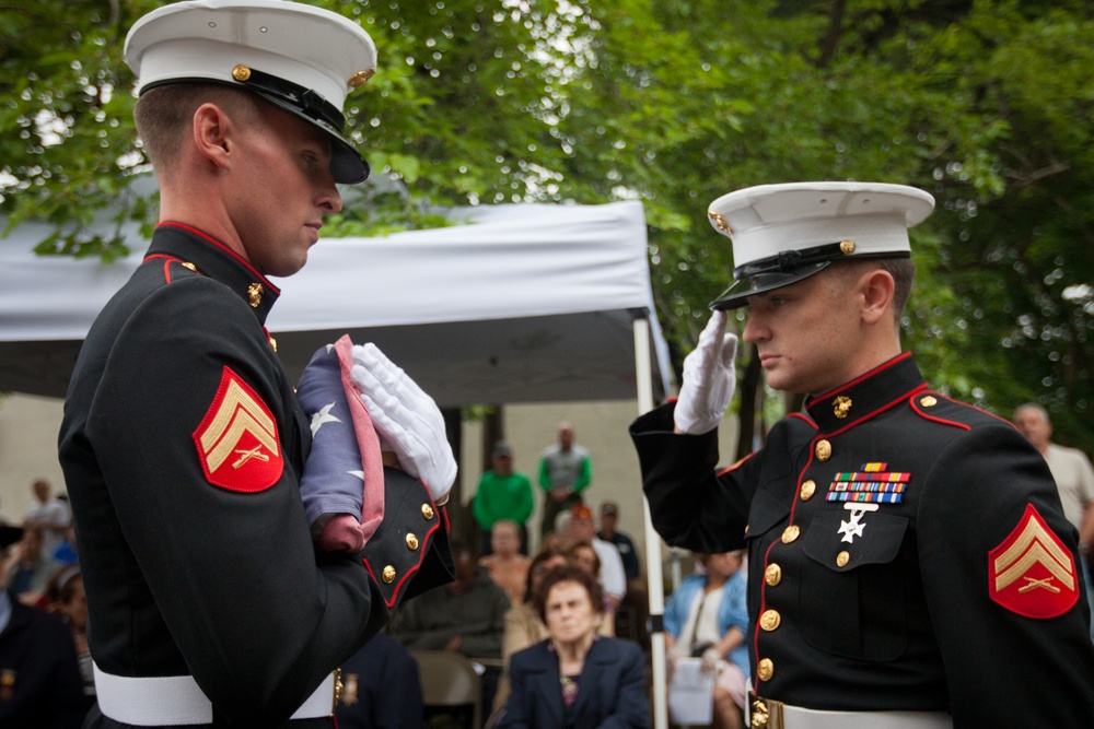 Marines honor Civil War veterans, place flags at graves - Fleet Week New York 2012