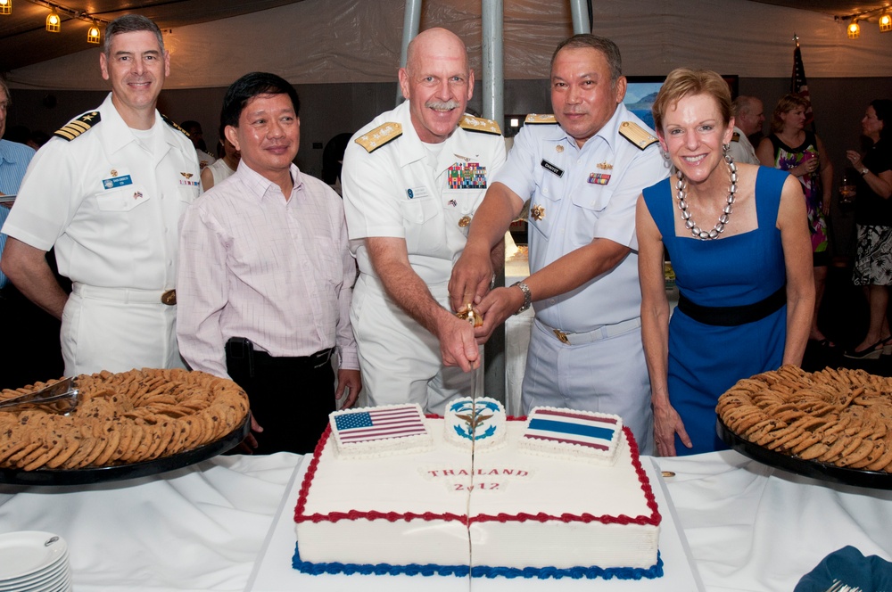 USS Blue Ridge reception