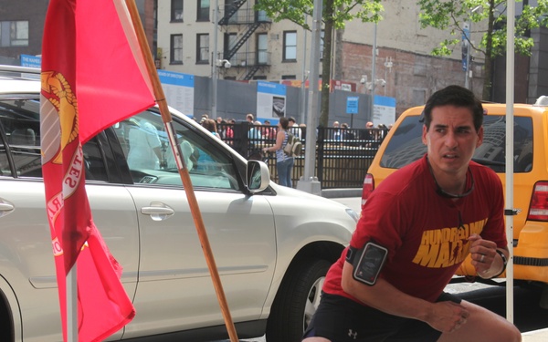 Marine veteran runs 100 miles to honor today's heroes