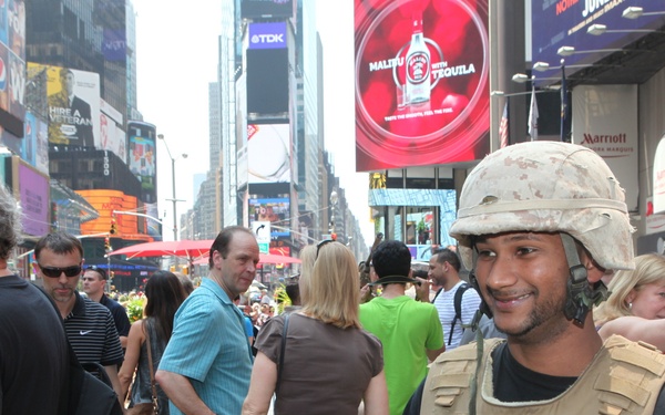 Marine Day in Times Square